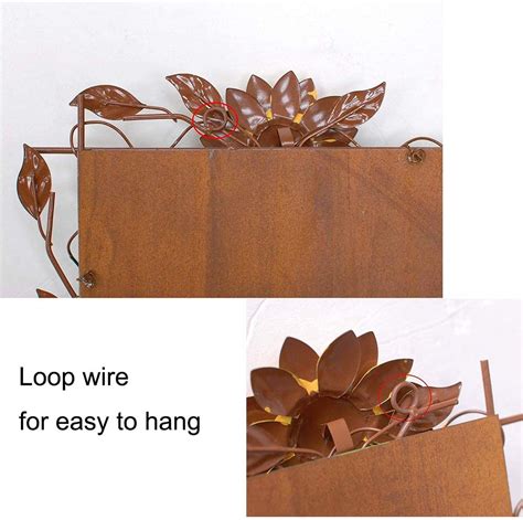 Metal Sunflower Welcome Sign Yk Decor