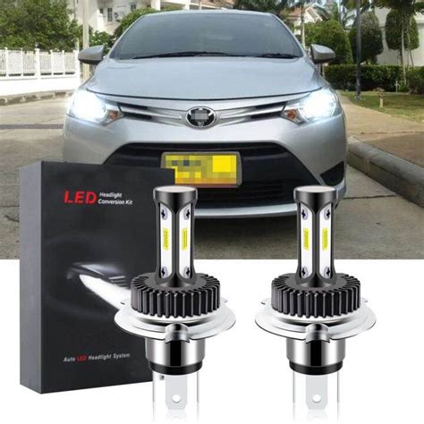 หลอดไฟหน้ารถยนต์ Led T12 6000k สีขาว แบบเปลี่ยน สําหรับ Toyota Vios Third Generation Gen 3 2013