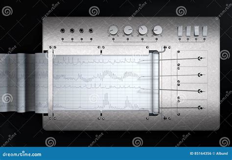 Polygraph Lie Detector Machine Stock Photography | CartoonDealer.com ...