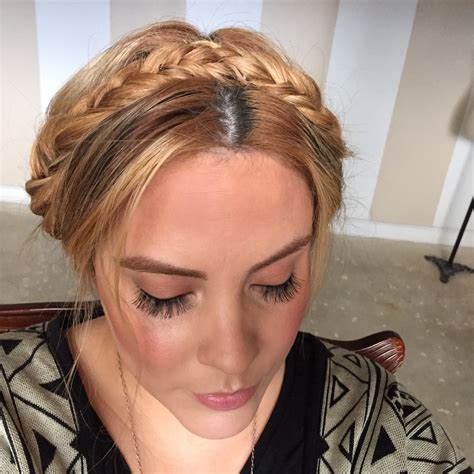 Braided Headband Updo How To Style A Crown Braid Beauty On Cut Out