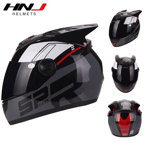 Spider Helmet Full Face HNJ Motorcycle Full Face Helmet With Horn