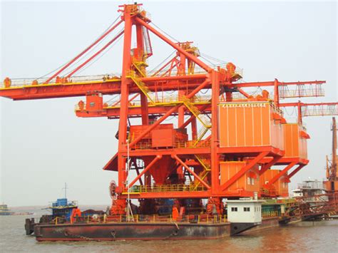 Wuhan Iron And Steel Double Floating 1600t H Bridge Grab Ship Unloader