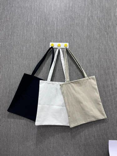 Plain Loop Handle Canvas Shopping Carry Bag 10 20 Kgs Size Dimension