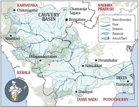 protected areas  located  cauvery basin