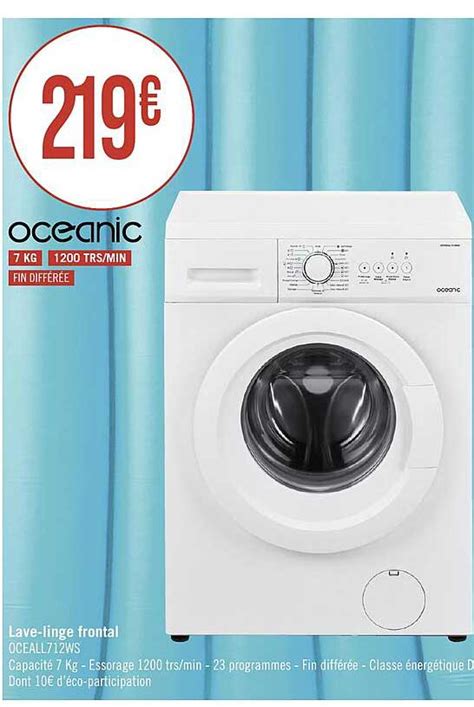 Promo Lave linge Frontal Oceanic chez Géant iCatalogue fr