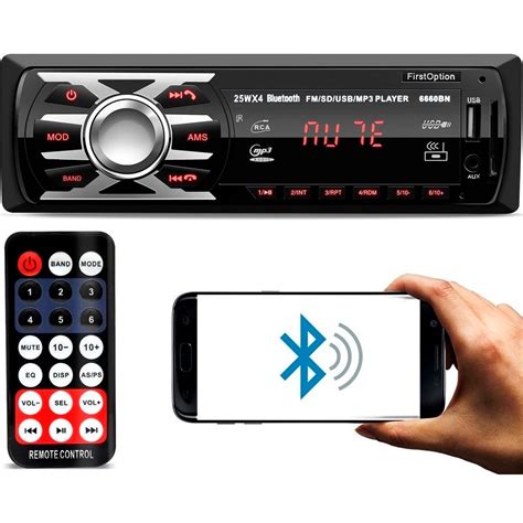 Aparelho Auto Radio Automotivo Som Universal Din Bluetooth Usb Carro