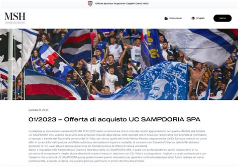 Cessione Sampdoria Matteo Saba Holding Non Presenta Lofferta Il