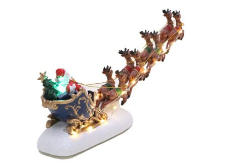 Christmas Concepts 34cm Battery Operated LED Light Up Santas Sleigh