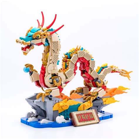 Review LEGO Chinese New Year 80112 Auspicious Dragon HelloBricks