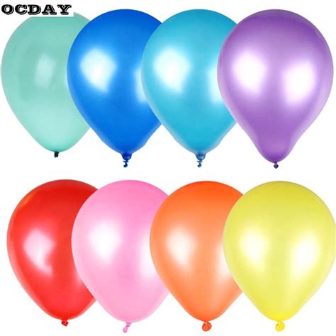 2019 10 Decor Latex Pearlized Pearl Blue Color Balloons For Party