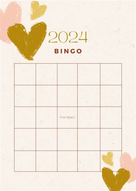 2024 Printable Bingo Card New Years Resolutions Digital Bingo Card Etsy