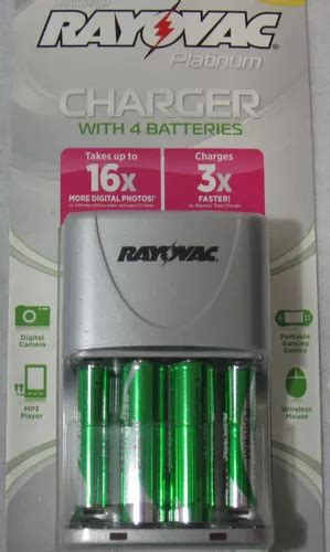 Cargador Con 4 Pilas Recargables Rayovac 2x Aa 2x Aaa MercadoLibre