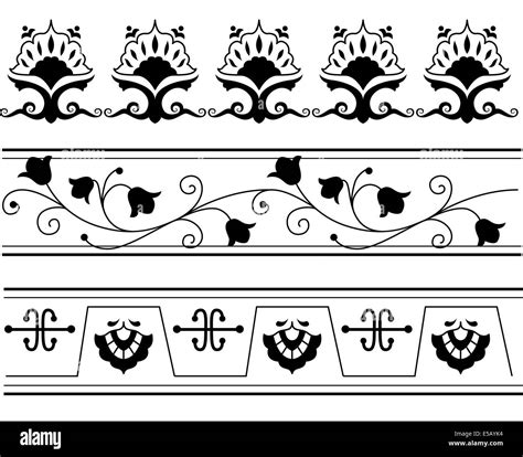 border illustration featuring  vine styles stock photo alamy