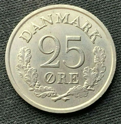 Denmark Ore Coin Au World Coin Copper Nickel K Antique