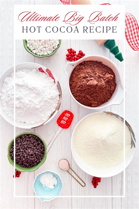 The Ultimate Big Batch Hot Cocoa Mix Recipe For Parties And Holiday Gifting
