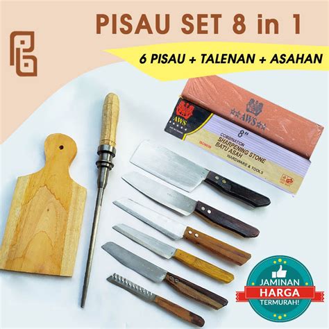 Jual Paket Pisau Set In Pilihan Asahan Batu Dan Stik Pengasah Plus