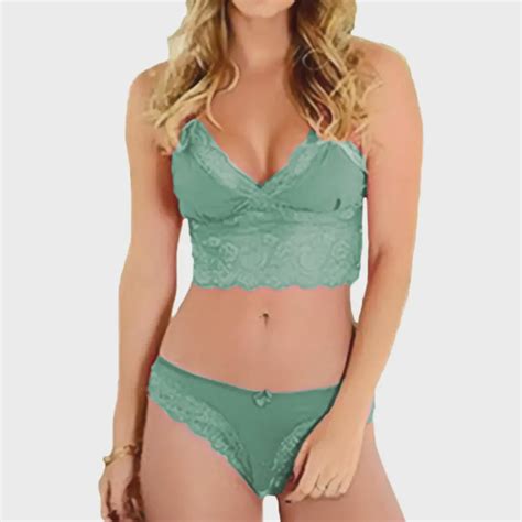 Conjunto Lingerie Cropped Bojo Removível e Calcinha Fio Dental