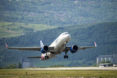 Airbus A320 Airplane Successful Takeoff Editorial Stock Image - Image ...