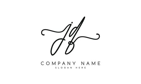 Handwriting signature style letter jq logo design in white background. pro vector. 21621472 ...