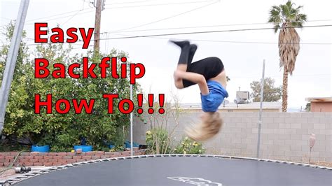 Easy Backflip Tutorial Best Way To Learn Youtube