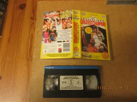 WWF WRESTLINGS GREATEST CHAMPIONS 1992 WRESTLING VHS Tape Untested 1