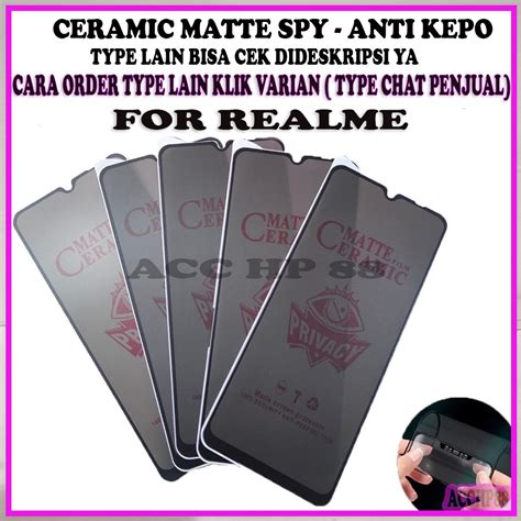 Jual Antigores Matte Spy Realme C C S C C I Pro C C