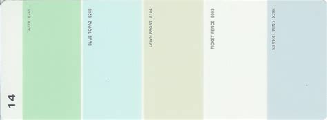 Martha Stewart Paint 5 Color Palette Card 14 Martha Stewart Paint