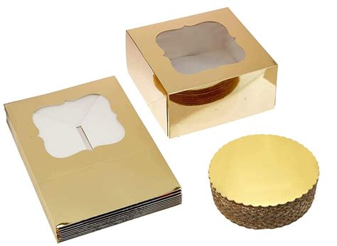 Rectangular Golden Plain Printed Kraft Paper Cake Box At Rs 10 Piece In