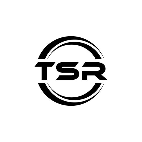 TSR letter logo design in illustration. Vector logo, calligraphy ...