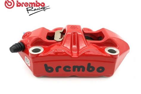 Brembo Racing Red M4 Monoblock 100mm Black Logo Paragon Motor