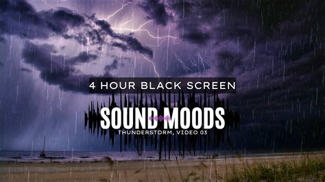 Thunderstorm And Heavy Rain Sounds Black Screen To Help You Sleep