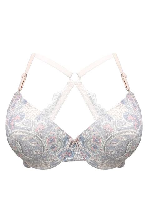 Buy Level 1 Push Up Padded Underwired Demi Cup Paisley Print Racerback