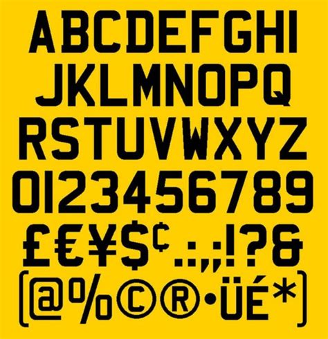 UK Number Plate Fonts