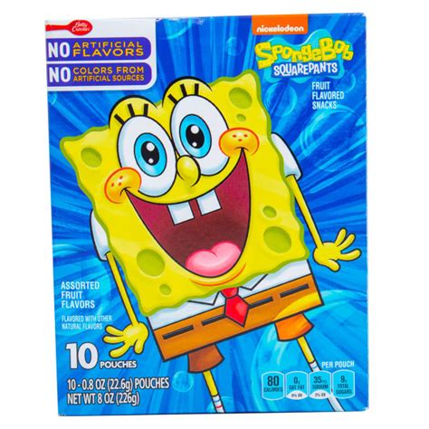 Жевательные конфеты Betty Crocker Fruit Snack Spongebob 226 гр купить