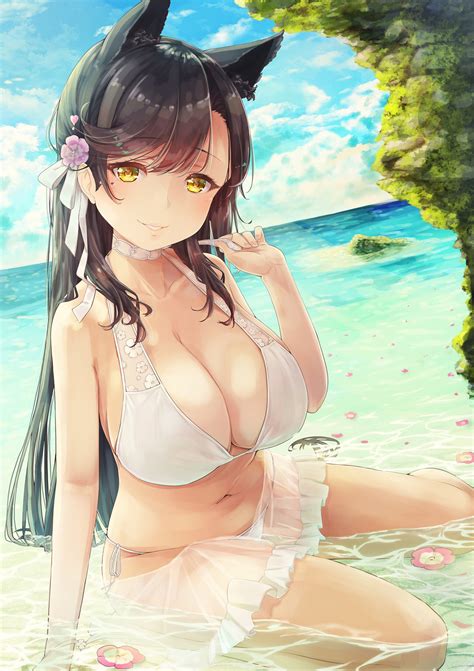 Hintergrundbilder Tierohren Atago Azur Lane Bikini Bilan Hangxian