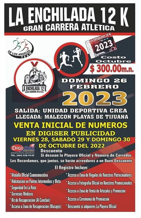 Gran Carrera Atl Tica Internacional La Enchilada K Tjrun