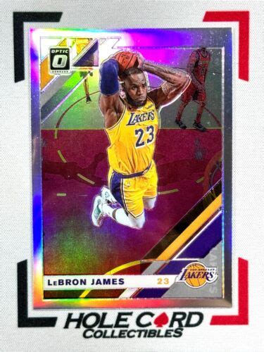 Lebron James Panini Donruss Optic Silver Holo Prizm Ebay