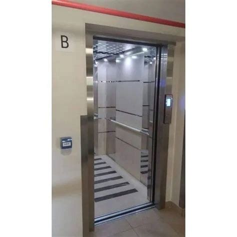 Elgi Stainless Steel Automatic Glass Door Passenger Elevators With