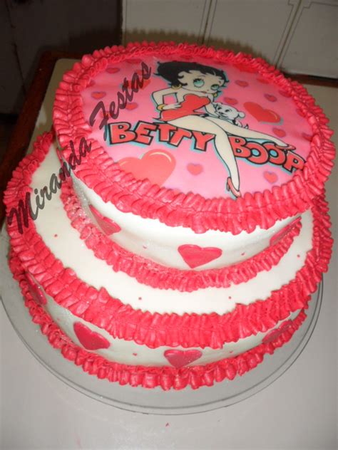 Miranda Festas Bolo Da Betty Boop Modelo Papel Arroz