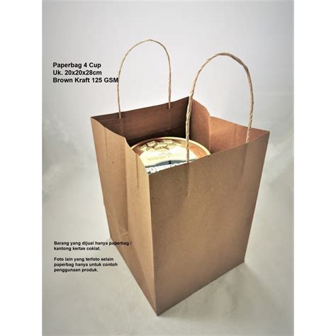 Jual Paper Bag Coklat Polos Besar X X Cm Paper Bag Kado Souvenir