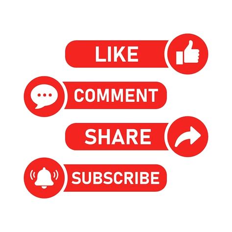 Like Comment Subscribe Vectors And Illustrations For Free Download