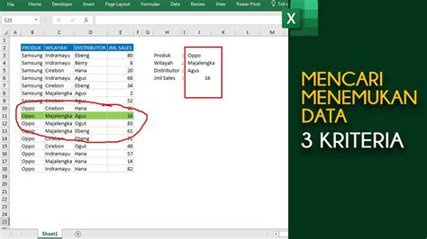 Cara Mencari Data Di Excel Dengan Rumus INDEX MATCH 3 Kriteria YouTube