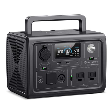BLUETTI Portable Power Station EB3A, 268Wh LiFePO4 Battery Backup w/ 2