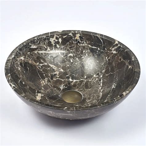 Buy 420420140mm Marble Stone Round Above Counter Art Basin Mydeal