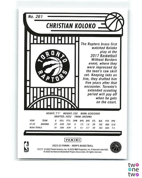 Christian Koloko 2022 23 Panini NBA Hoops Impulse Holo SP RC 261