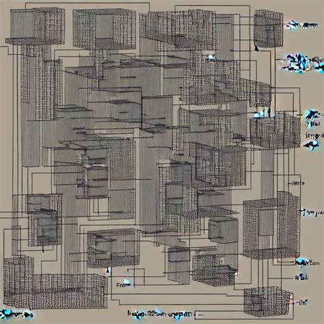 A Perfectly Organised Schematic For A Machine To Stable Diffusion