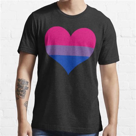 Bisexual Flag Heart T Shirt By Theindigowitch Redbubble Bisexual