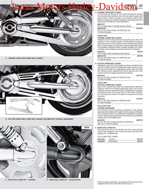 Harley-Davidson V-Rod® Parts and Accessories Catalog by Harley-Davidson of Portland - Issuu