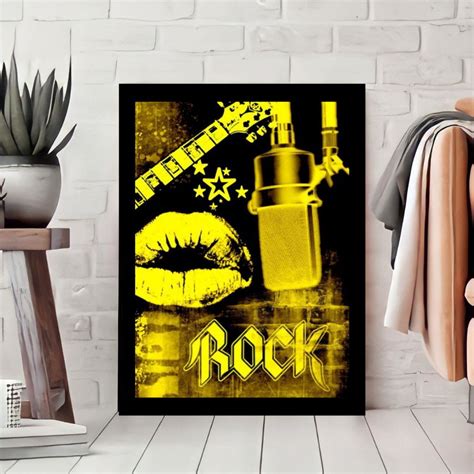 Quadro Decorativo Rock N Roll Elo Produtos Especiais