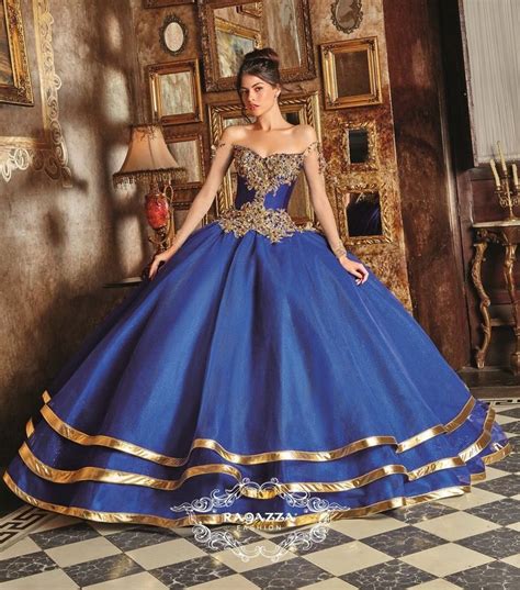 Ragazza Collection V90 390 Sweet 15 Dresses Quinceanera Dresses Blue